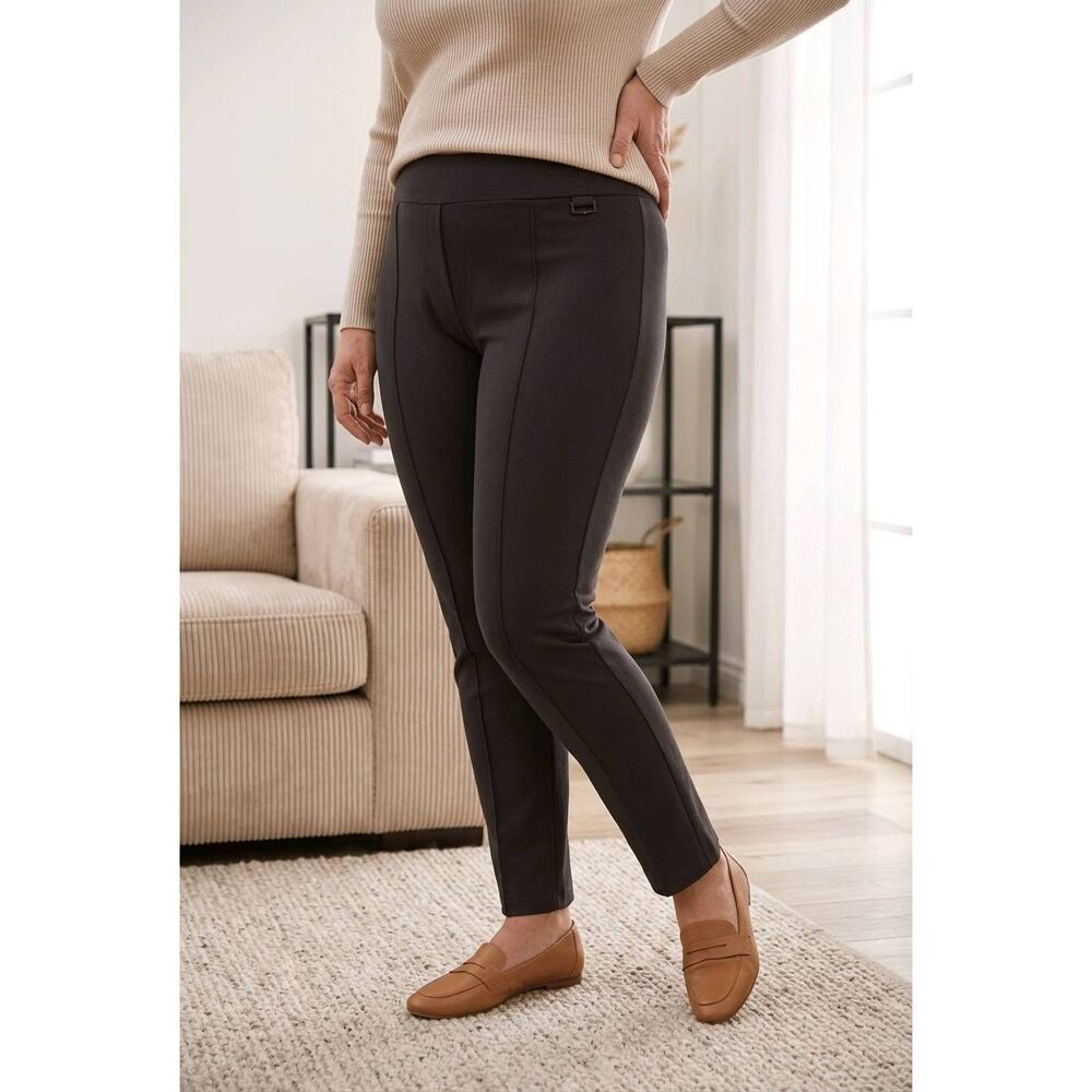 💜Jaclyn Smith Black Ponte Stretch Pants Medium
